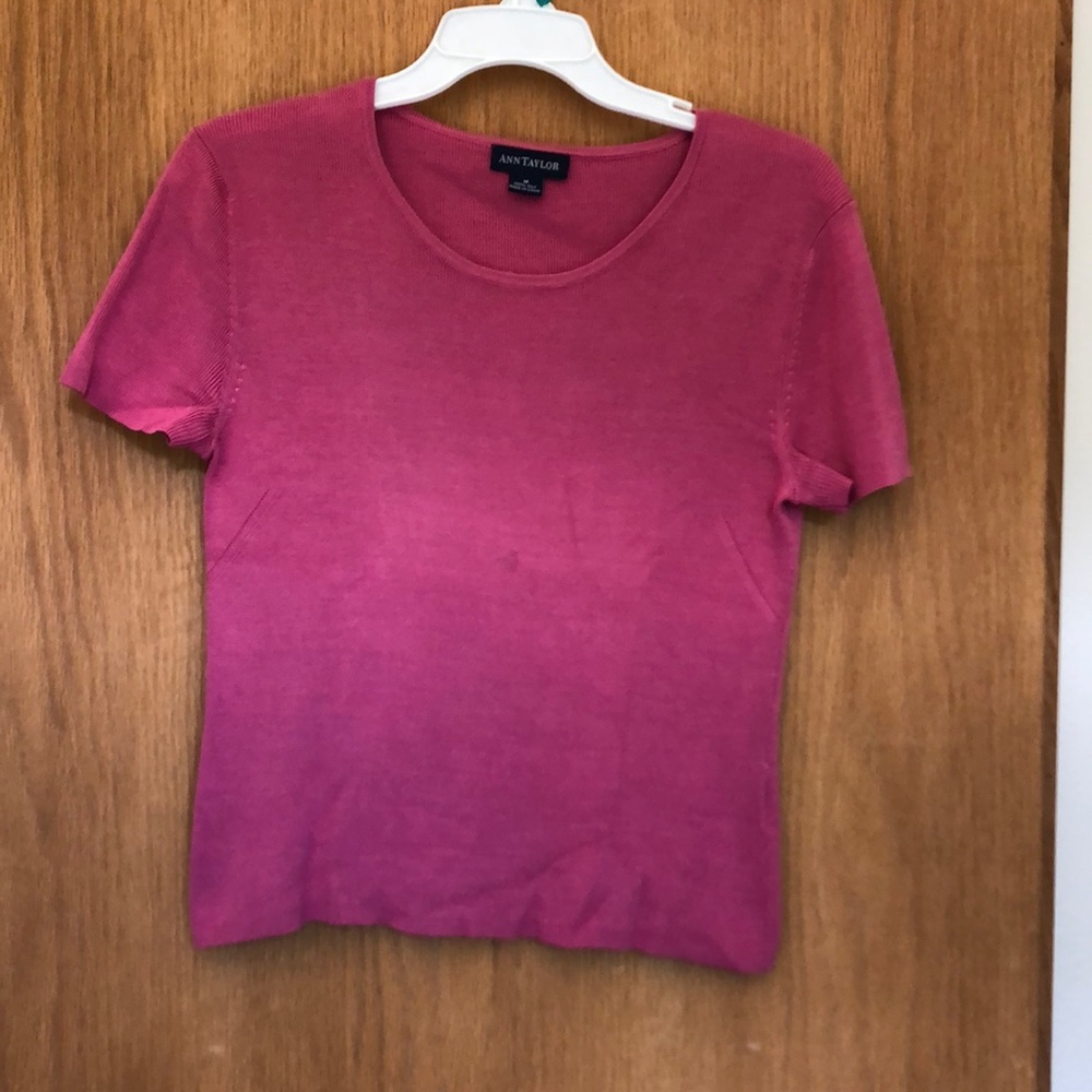 Pretty pink knit top